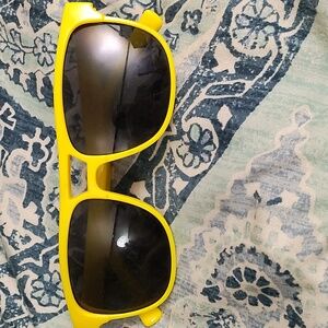Neon yellow sunglasses